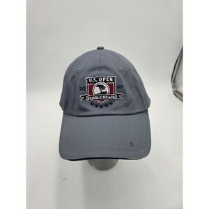 U.S. Open‎ Pebble Beach Hat Cap Strap Back Gray USGA Golf Tournament Mens 2010